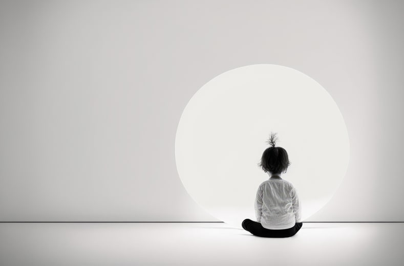 1人考え事をする子ども