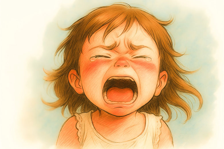 泣く女の子